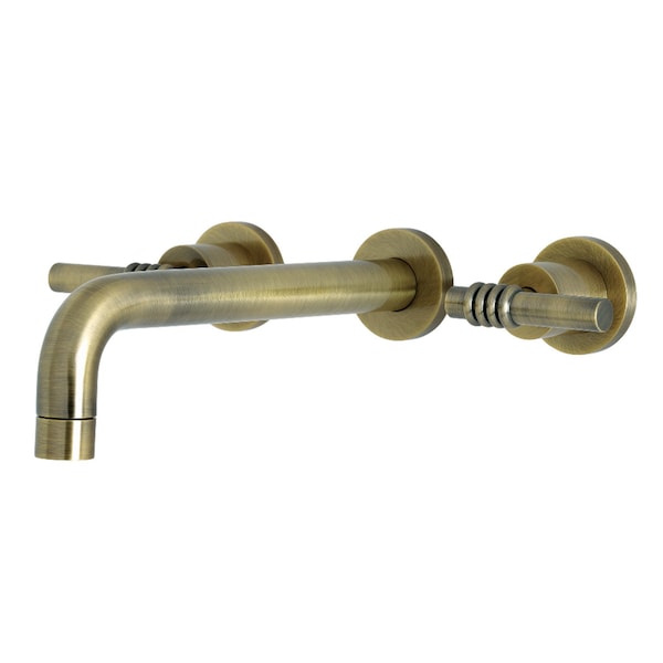 Roman Tub Faucet, Antique Brass, Wall Mount